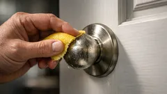 Clean sticky doorknobs fast with lemon peel (and why it works)