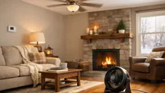 How to use a fan in winter to fix cold floors and warm ceilings