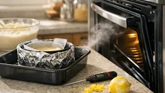 Flourless baked cheesecake that stays tall, silky, and crack-free