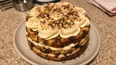 No-Bake Panettone Rose Cake: Coffee-Soaked Layers with Mascarpone Cream