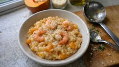 Creamy Pumpkin and Shrimp Risotto—A Cozy Dinner That Feels Restaurant-Worthy