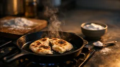 No-yeast skillet flatbread with yogurt (soft, quick, and foolproof)
