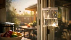 Does the plastic bag of water trick really repel flies