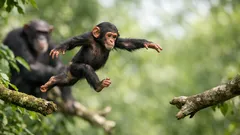 Chimp study finds risk-taking peaks early when supervision drops