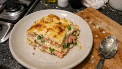 Smoked Salmon Lasagna with Béchamel—Creamy, Cozy, and Ready in About 30 Minutes