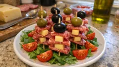 No-Cook Salami & Cheese “Trees” for a Festive Holiday Appetizer Platter
